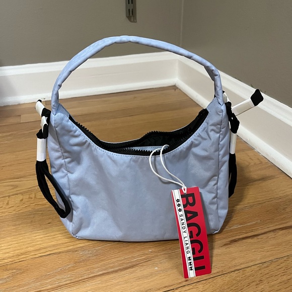 BAGGU Bags Brand New Sandy Liang X Baggu Mini Bow Bag In Powder